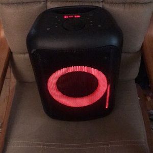 Onn. Speaker with 6 foot charging cable